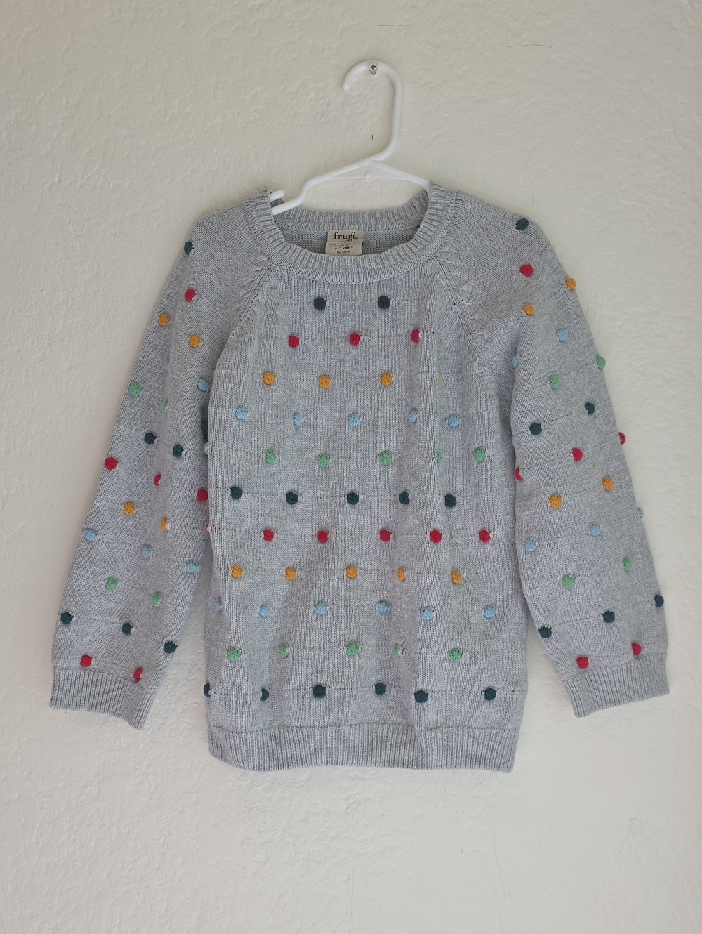 Frugi Kids Grey Organic Cotton Sweater
